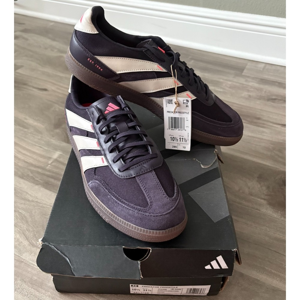 adidas Predator 24 League Freestyle Low Aurora Black Alumina Turbo - IF6308 10.5